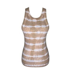 Divided H&M Ribbed Tie Dye Tank Top Fitted Sleeveless Stretch XS Beach Bohemian